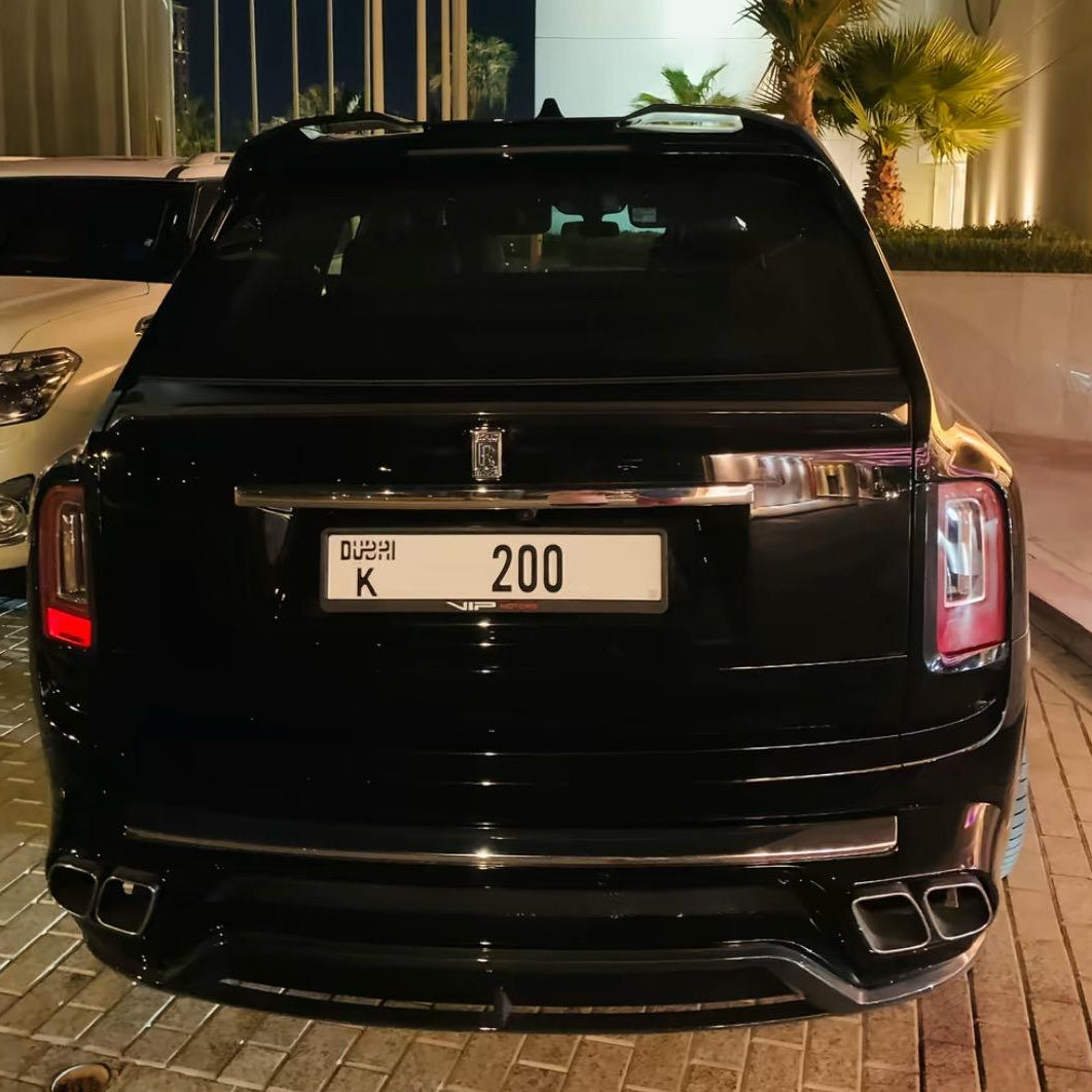 Current Dubai license plate